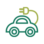 Icono de coche eléctrico